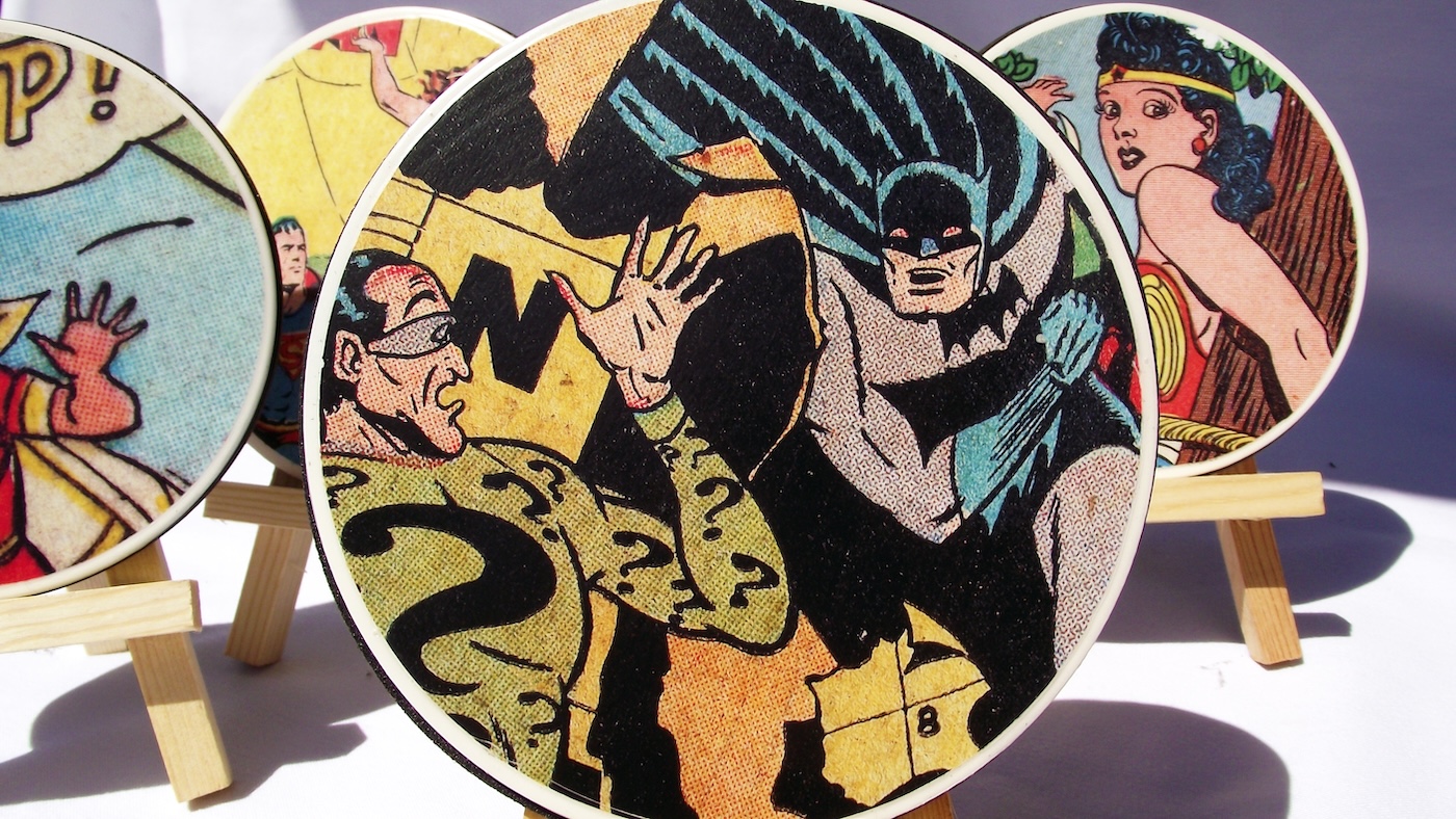 Make Comic Book Coasters with Mod Podge in Minutes