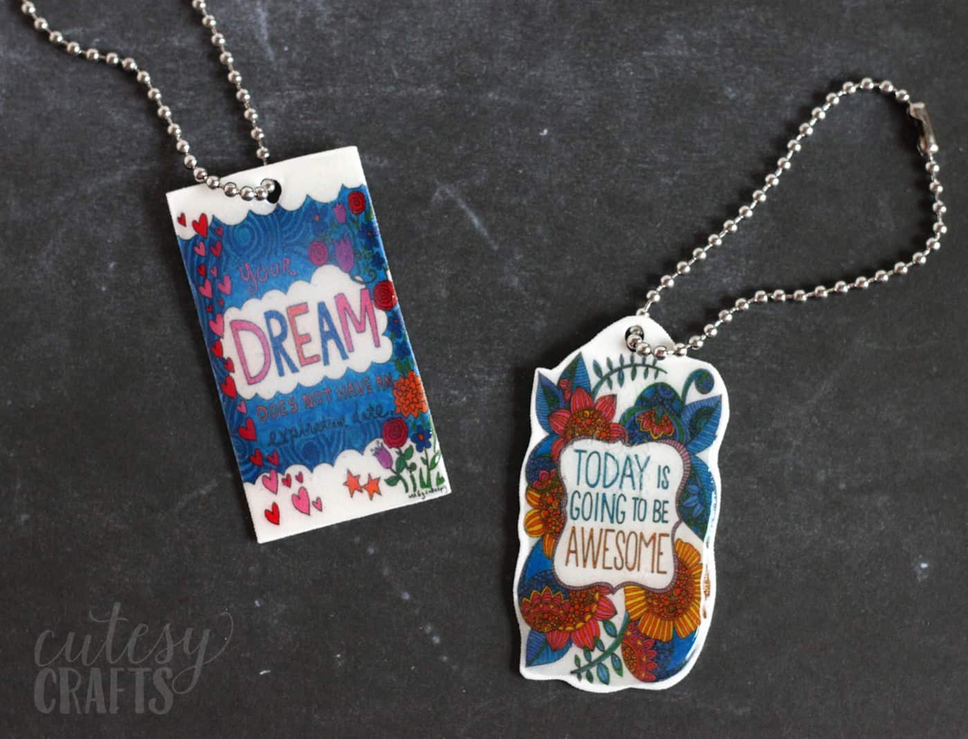 Make DIY Shrinky Dink Keychains from Your Artwork