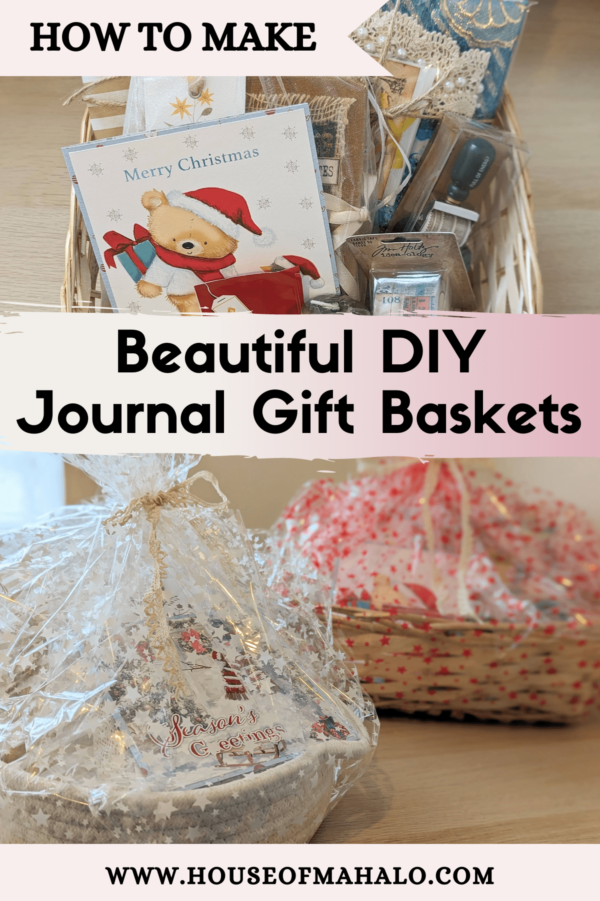 Quick & Easy DIY Journal Gift Basket (Ideas & Tutorial)