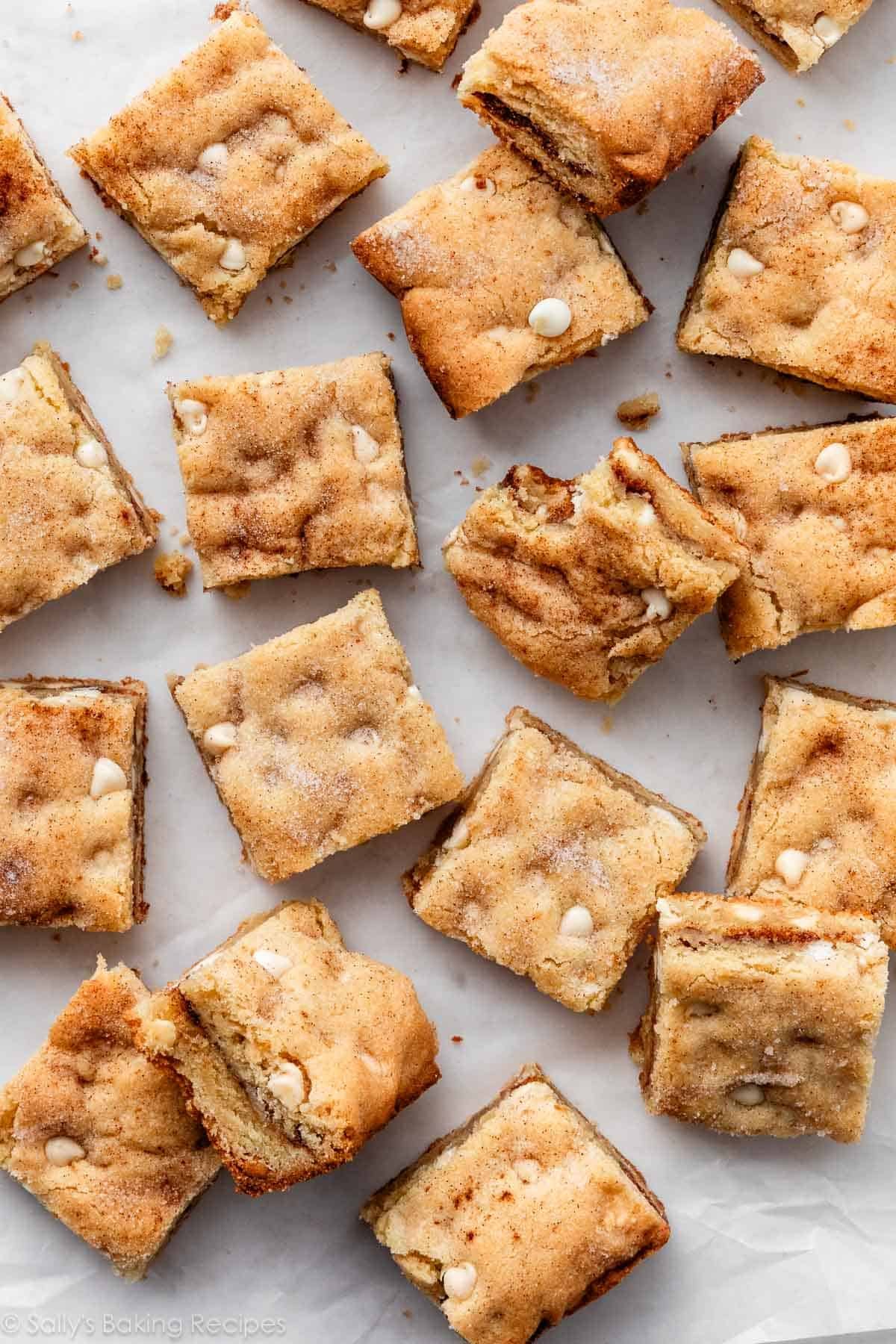 Snickerdoodle Blondies – Sally’s Baking Addiction