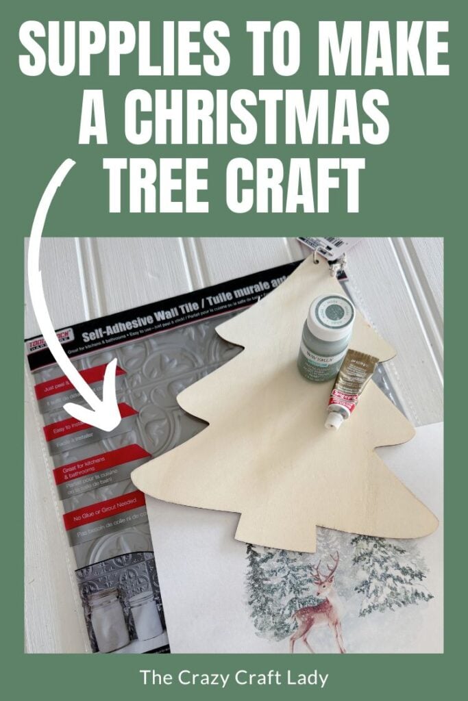 Tin Tile Christmas Tree Cutout
