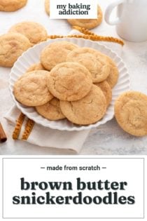 Brown Butter Snickerdoodles – My Baking Addiction