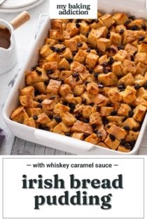 Irish Bread Pudding with Whiskey Caramel Sauce