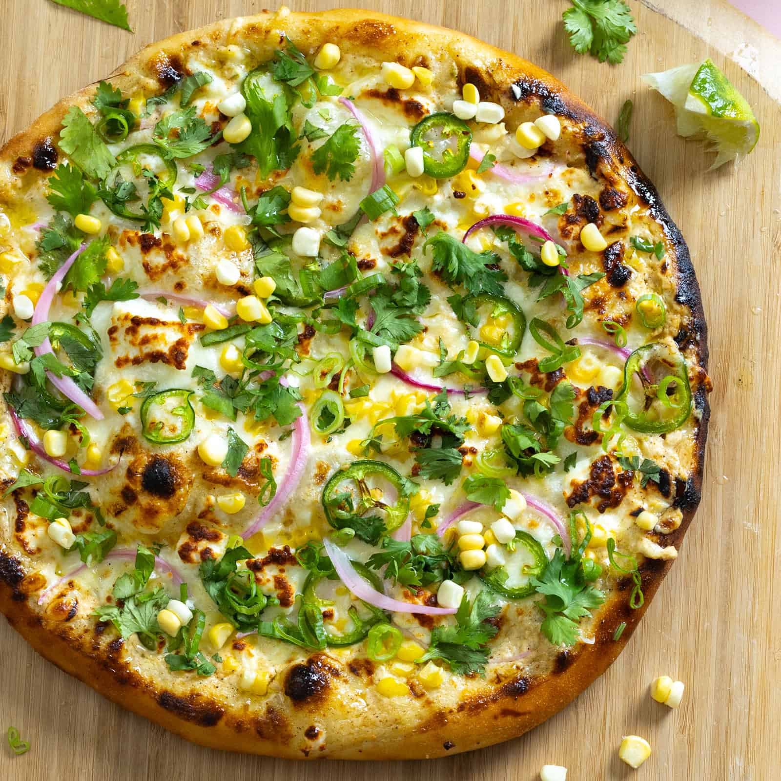 Elote Inspired Pizza