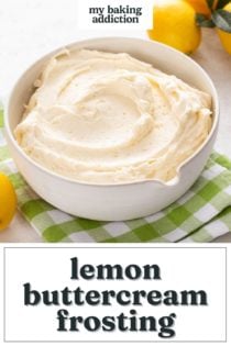 Easy Lemon Buttercream Frosting – My Baking Addiction