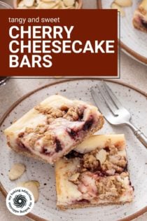 Cherry Cheesecake Crumb Bars
