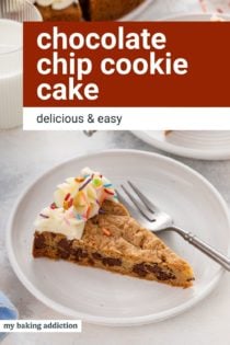 Chocolate Chip Cookie Cake – My Baking Addiction