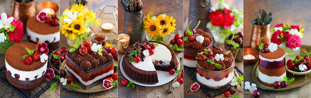 5 delicious eggless Black Forest Cake inspired desserts … best of summer! 4 Eggless Black Forest Inspired Desserts