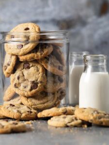 Chocolate Chip Cookies in jar