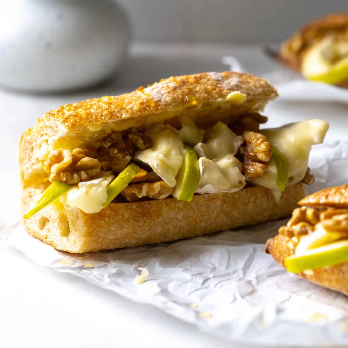 Apple Brie Baguette Sandwiches