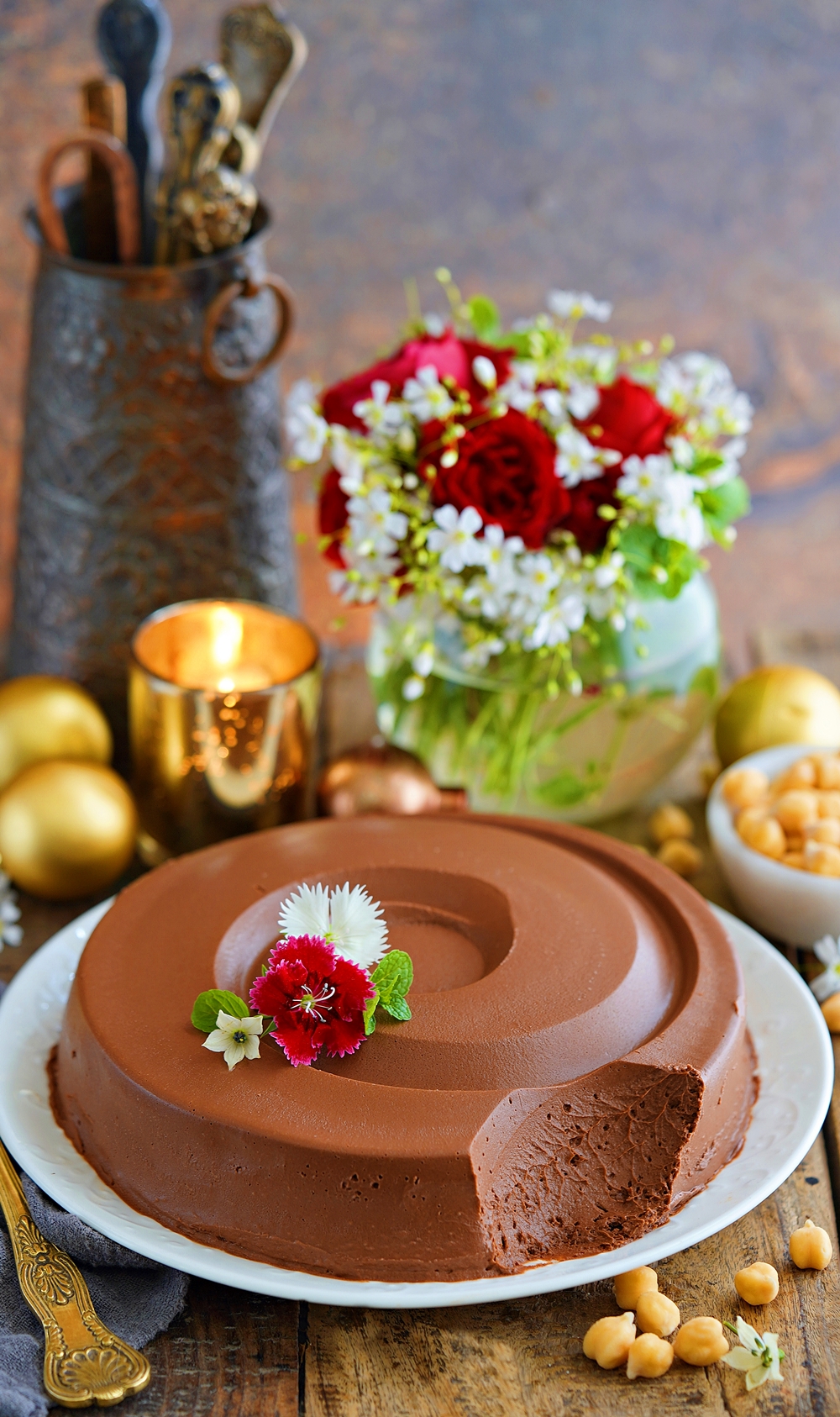 Vegan Dark Chocolate Chickpea Pudding … fuss free, no bake & very delicious!