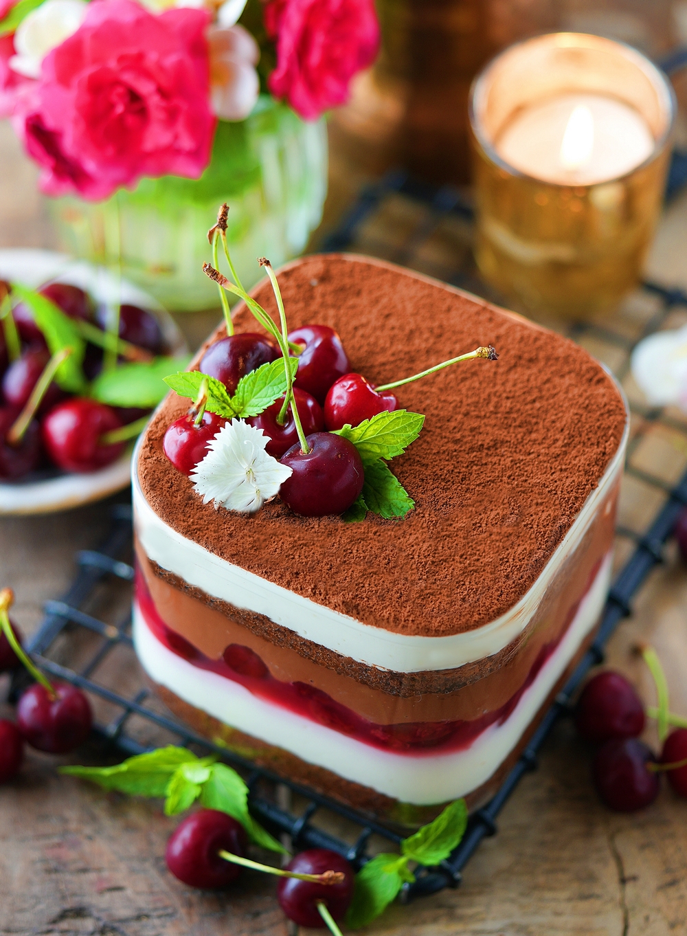 Inspired by the classic Black Forest Cake, this eggless trifle is a ‘cherry good treat’!