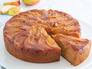 Apple and Honey Upside-Down Cake